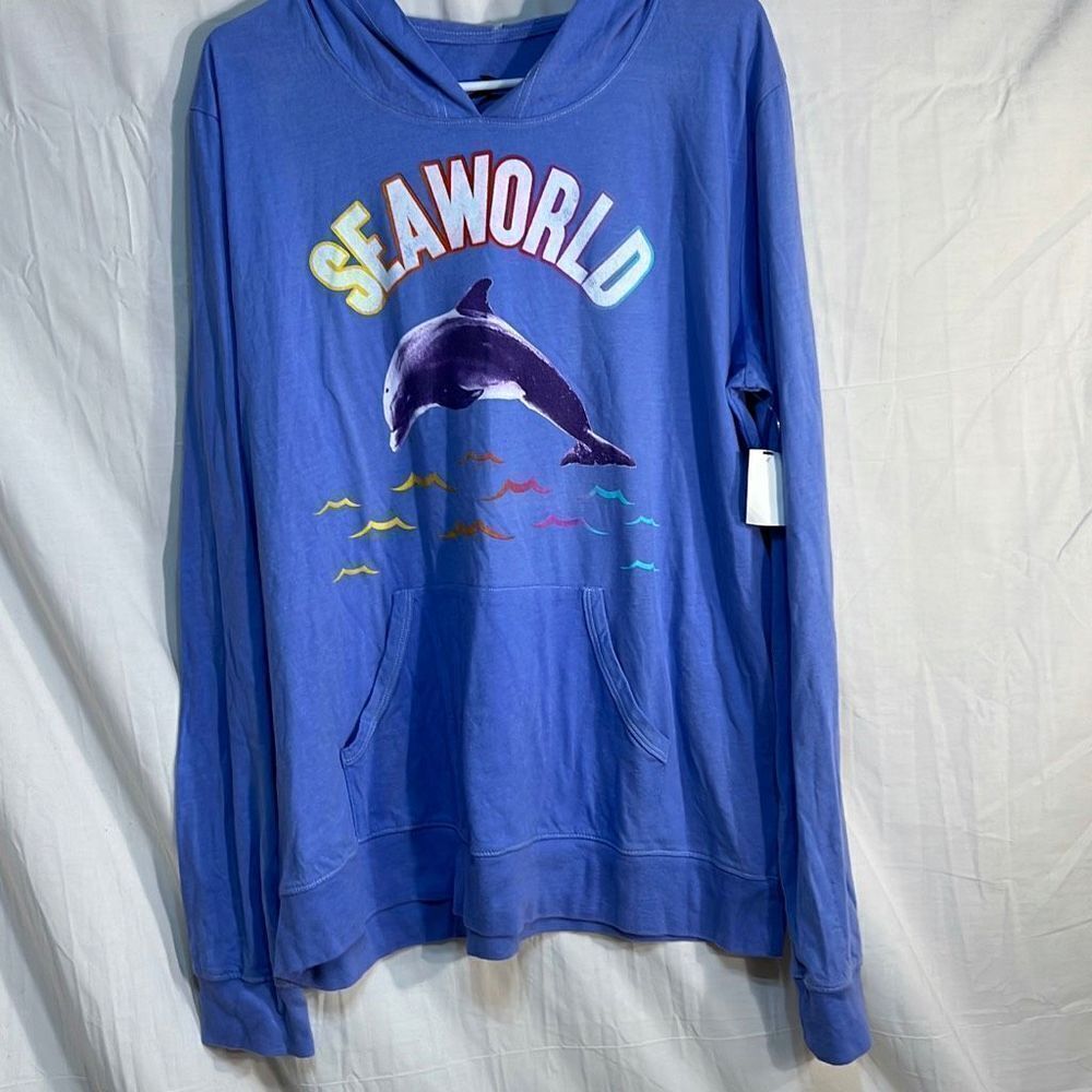 SeaWorld Dolphins Light hoodie-Unisex 2X-Large-NWT‎